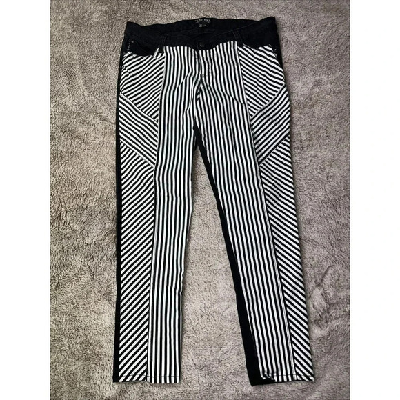 Tripp NYC Daang Goodman Skinny Jeans Women's Sz 20 Rave Goth Punk  Black White - Picture 2 of 16
